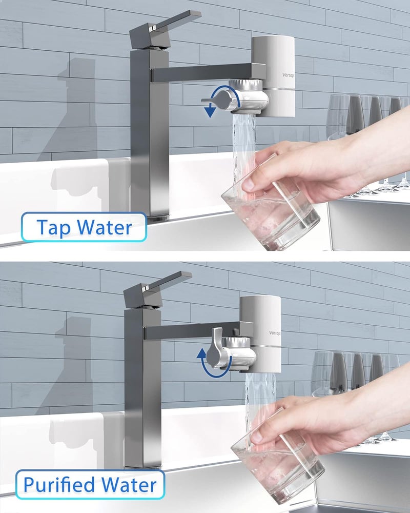 Vortopt NSF Certified Replacement for T1-ACF/T2-ACF T6-CTO Faucet Water, 3-6 Months Lifetime, Reduces Chlorine, Taste and Odor T1/T2 T6-CTO Filter(2 Pack) - Image 5